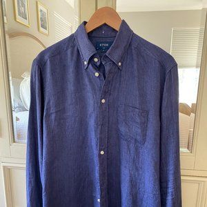 Eton Linen Casual Button Down Shirt